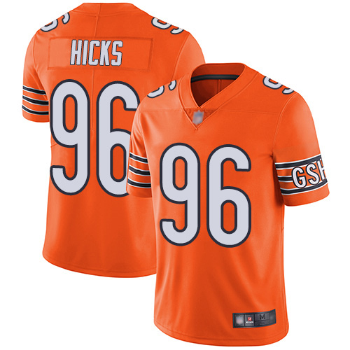 Chicago Bears Limited Orange Men Akiem Hicks Alternate Jersey NFL Football #96 Vapor Untouchable->women nfl jersey->Women Jersey